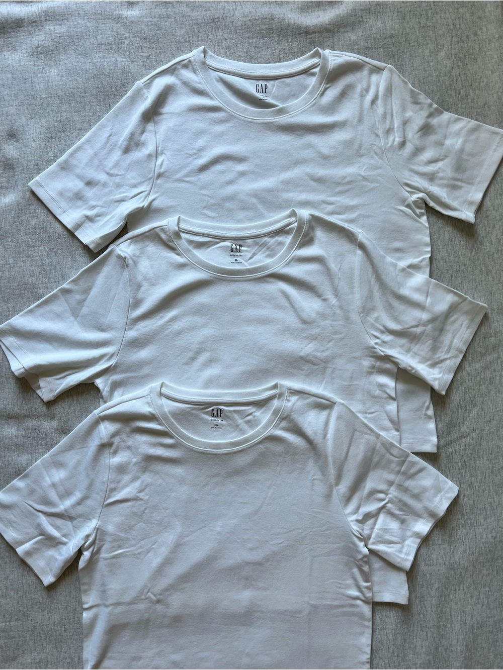 GAP White Crewneck Tee Trio - Picture 2 of 7